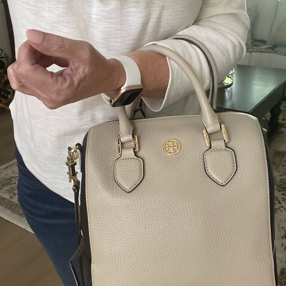 Tory Burch Robinson 2 tone bag